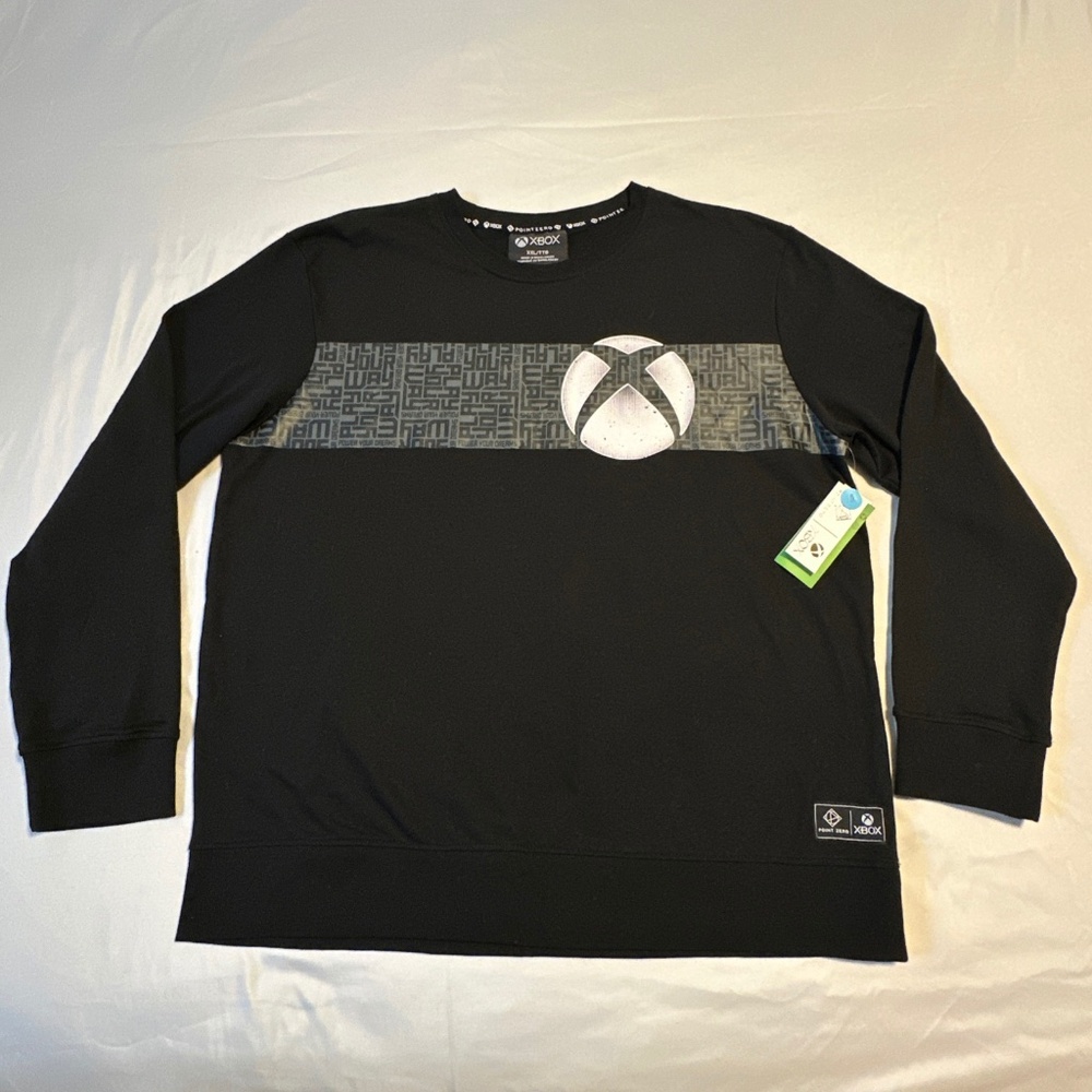 Point Zero Xbox Men's XXL Shirt Black Long Sleeve NWT Y2K Gamer Streetwear Logo